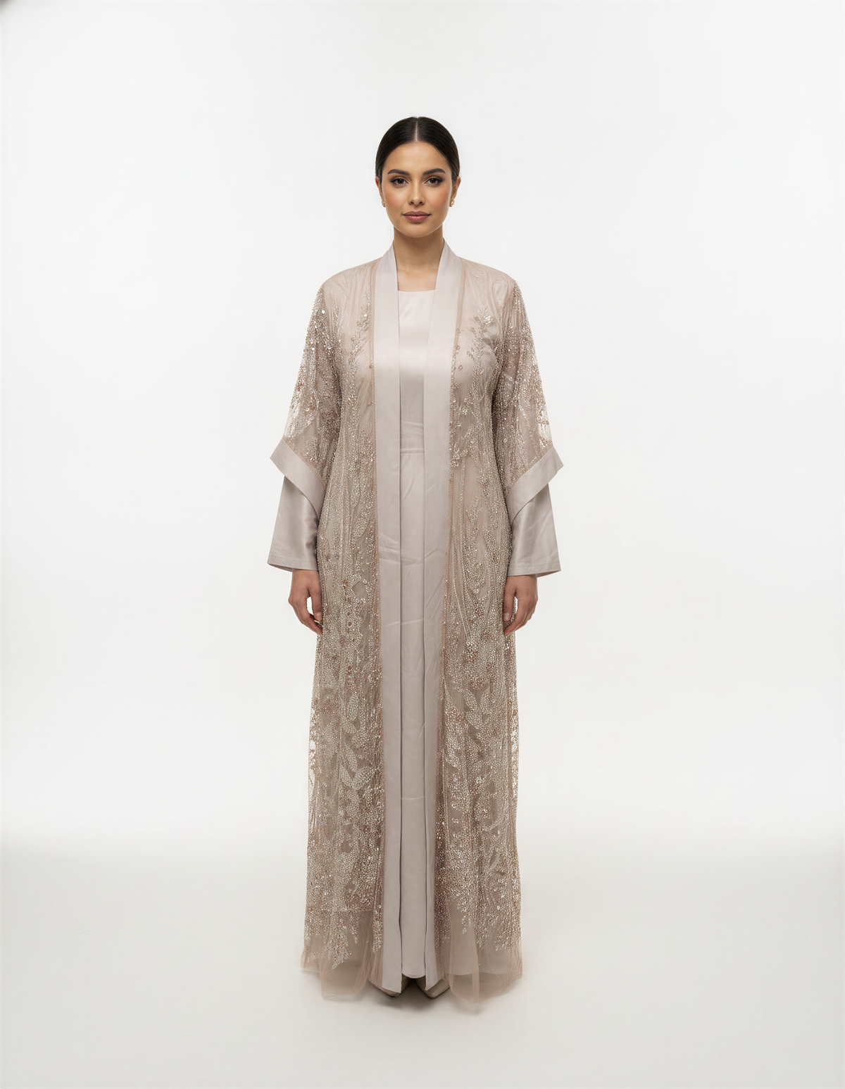 Pearl Beige Abaya