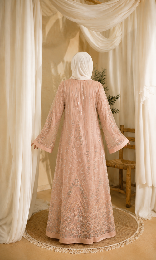 Rose Mist Abaya