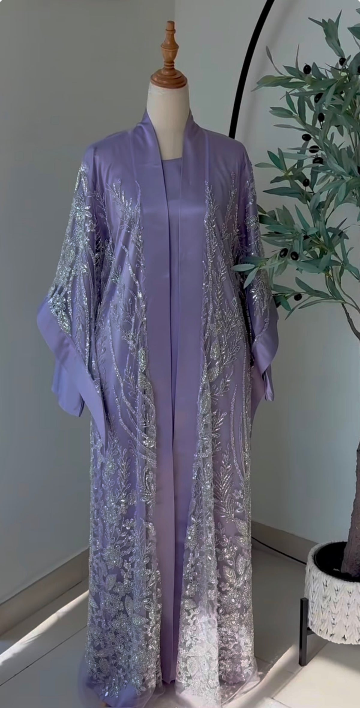 Lavender Garden Abaya