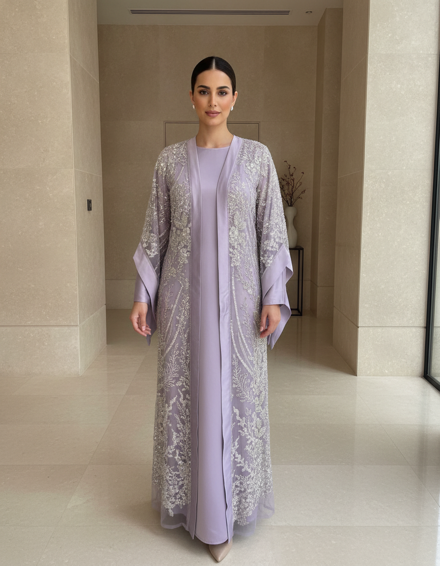 Lavender Garden Abaya