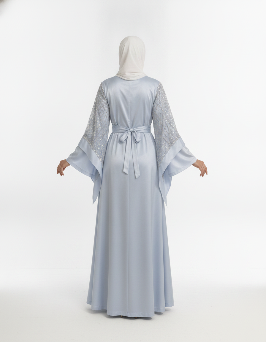 Pastel Halo Abaya