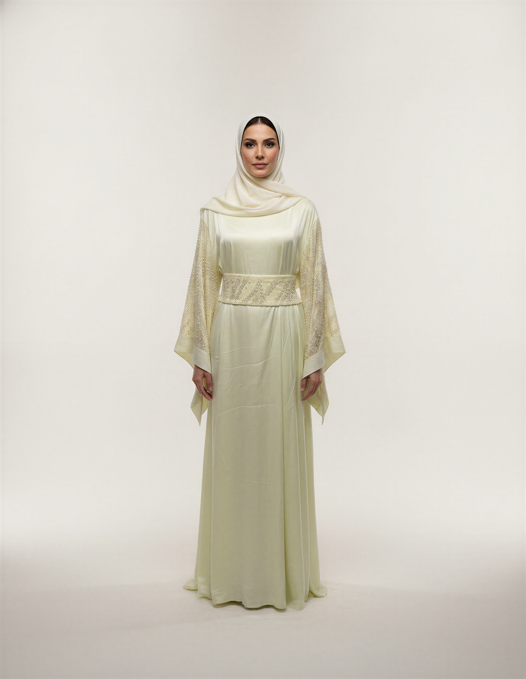 Pastel Halo Abaya